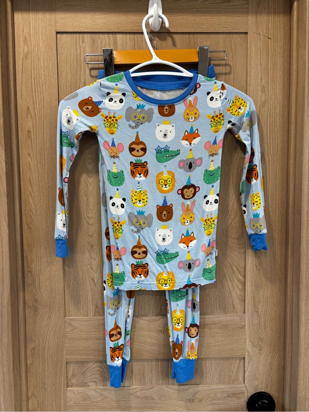 Little Sleepies Pyjamas Size 5/6 Zoo Animals Bamboo PJs